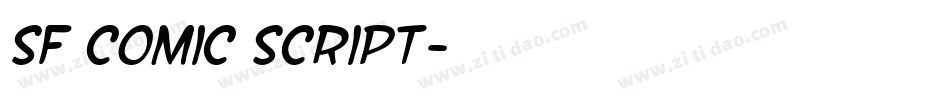 SF Comic Script字体转换